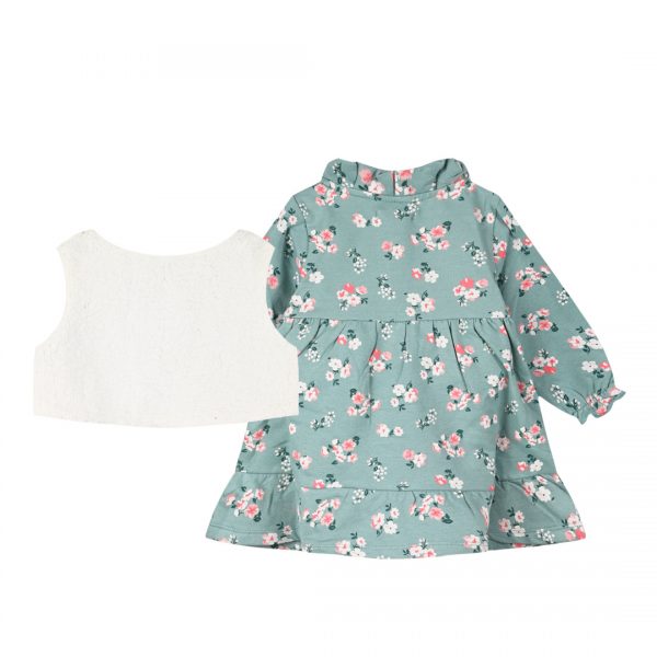 Baby dress with jacket and headband for girls ( 6 - 18 months)