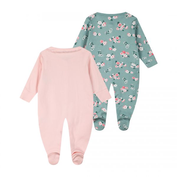 Baby set of 2 rompers for girls (0 - 15 months)