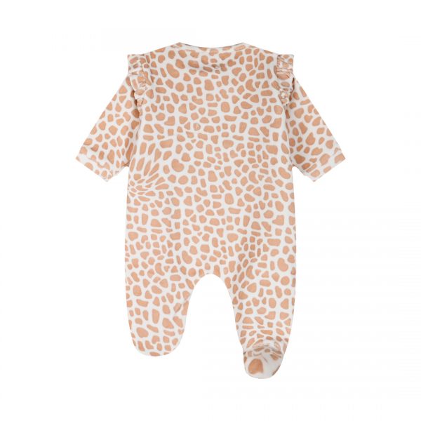 Baby velvet romper for girls (0 - 15 months)