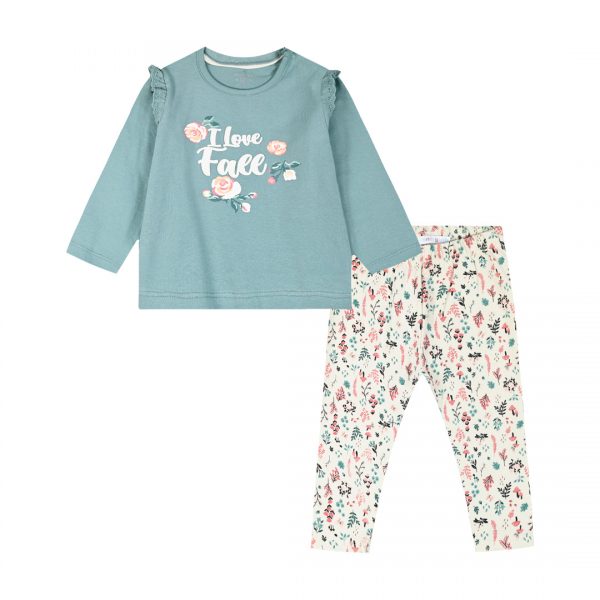 Baby set of shirt with leggings for girls (6 - 18 months)