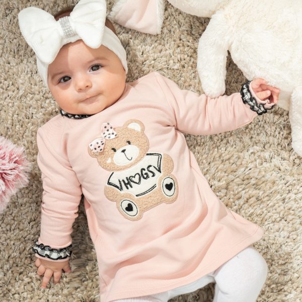 Baby fleece dress for girls (3 - 24 months)