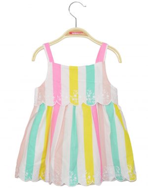 Striped dress for baby girls (3 - 18 months)