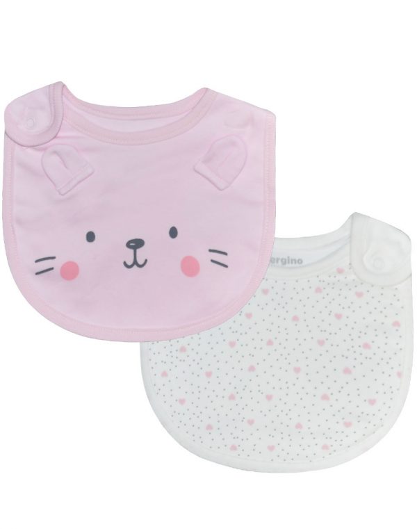 Set of 2 bibs for girls