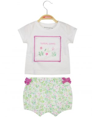 Cotton set print Tropical