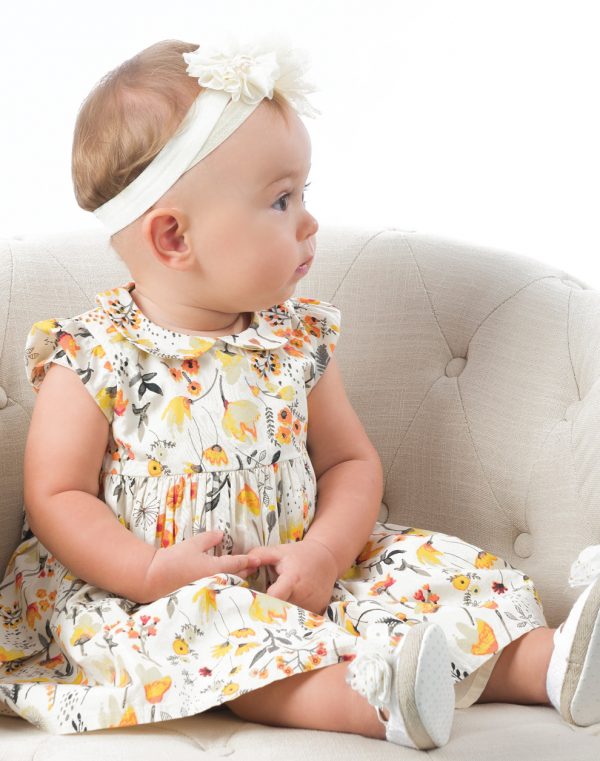 Floral dress for baby girls (3 - 18 months)