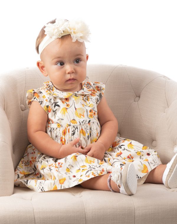 Floral dress for baby girls (3 - 18 months)