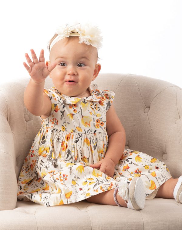 Floral dress for baby girls (3 - 18 months)