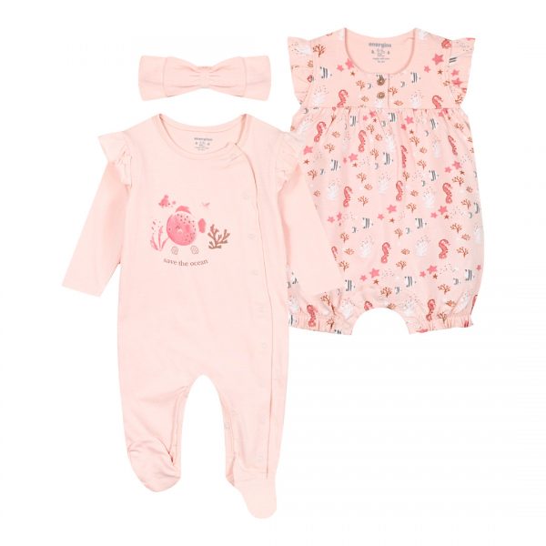 Baby girl΄s 3 piece set (0-15 months)