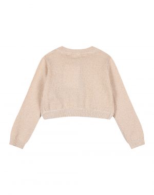 Knit bolero with metallic lurex thread for girls