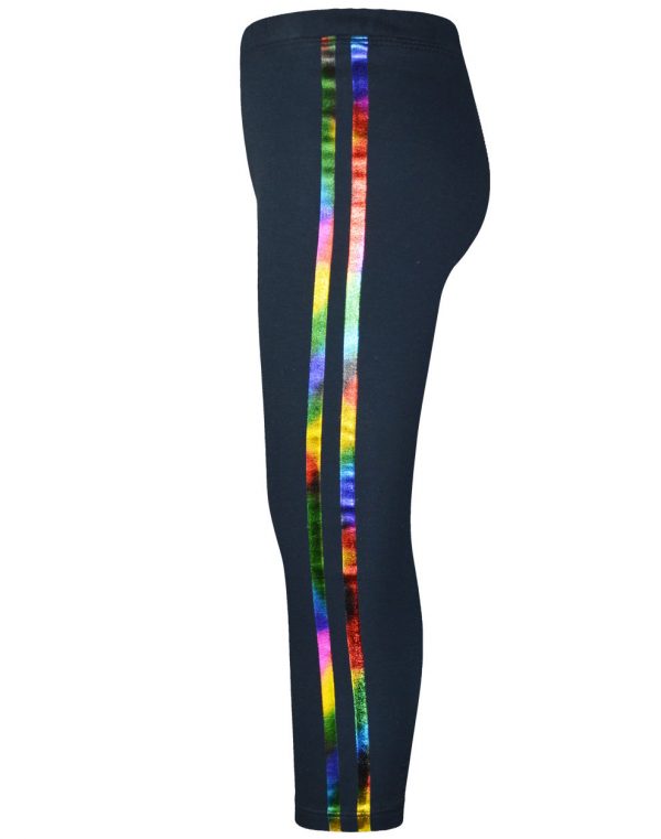 Leggings with colorful stripes