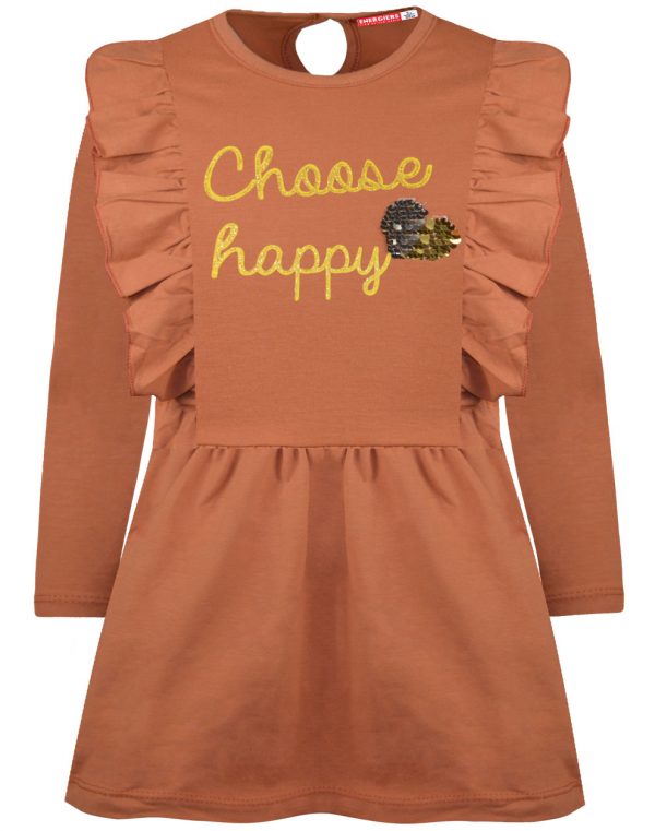 Fleece dress for girls