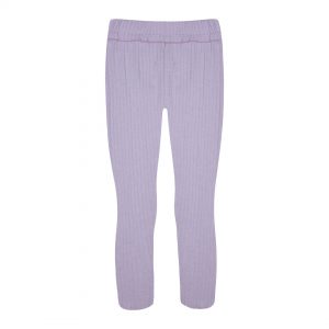 Solid colour ribbed leggings