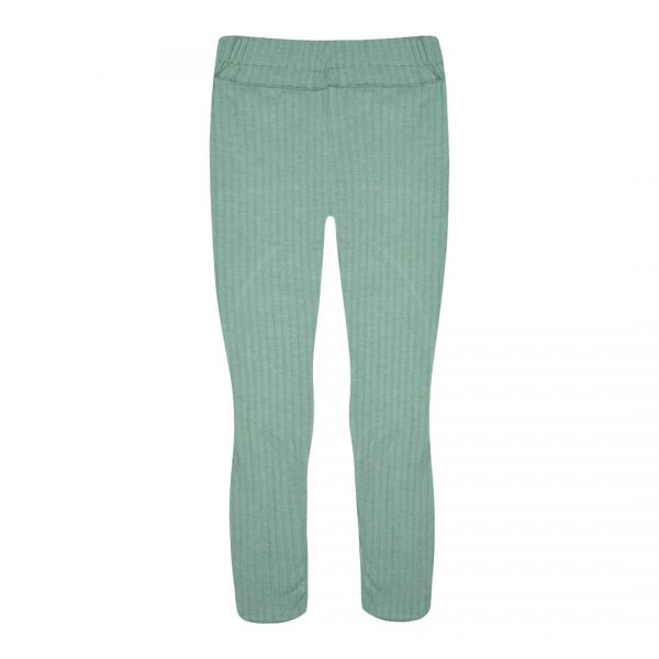 Solid colour ribbed leggings