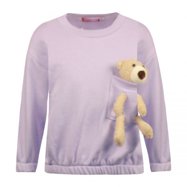 Sweatshirt with teddy bear