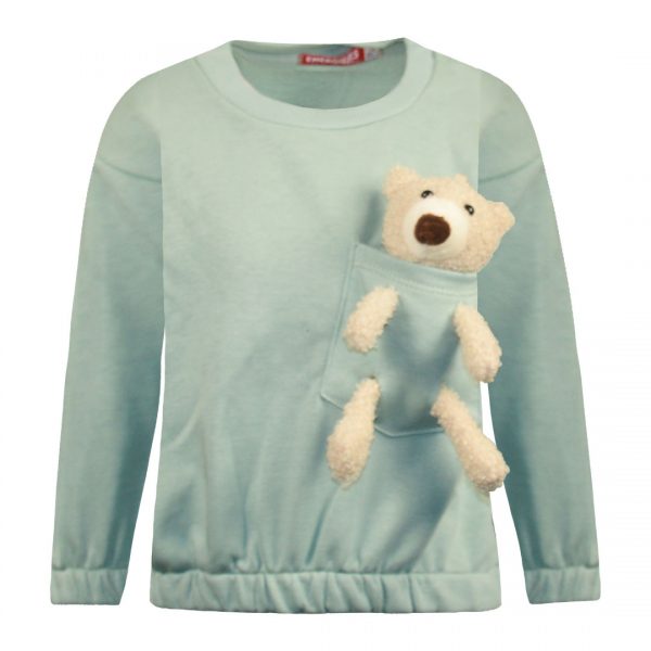 Sweatshirt with teddy bear