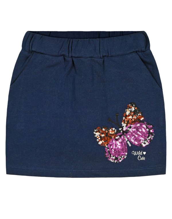 Girl΄s fleece skirt with sequins