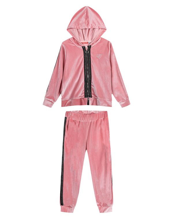 Girl΄s velour tracksuit set