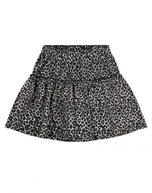 Girl΄s animal print leopard skirt with shorts