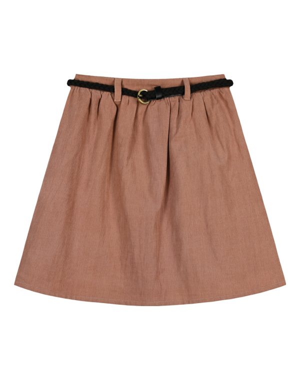 Girl΄s corduroy skirt with belt