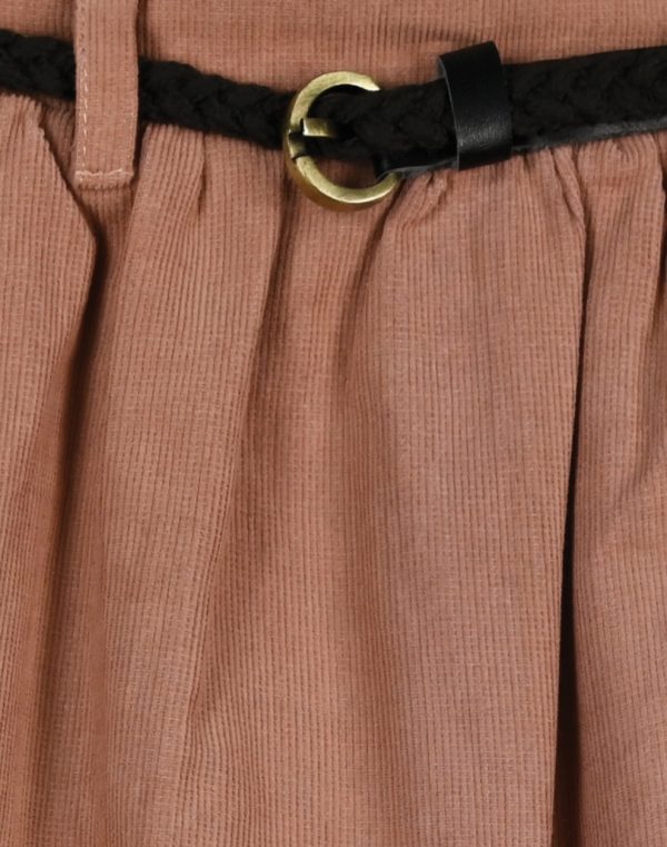 Girl΄s corduroy skirt with belt