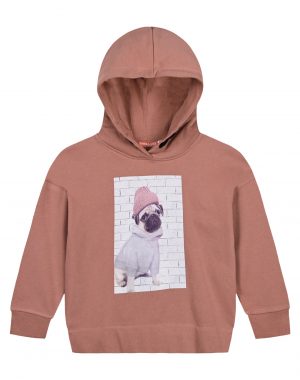 Girl΄s fleece blouse with hood