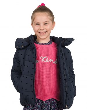 Girl΄s puffer jacket with hood