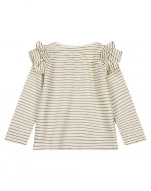 Girl΄s striped blouse with lurex