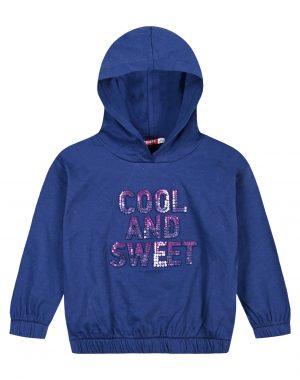 Girl΄s fleece blouse with hood