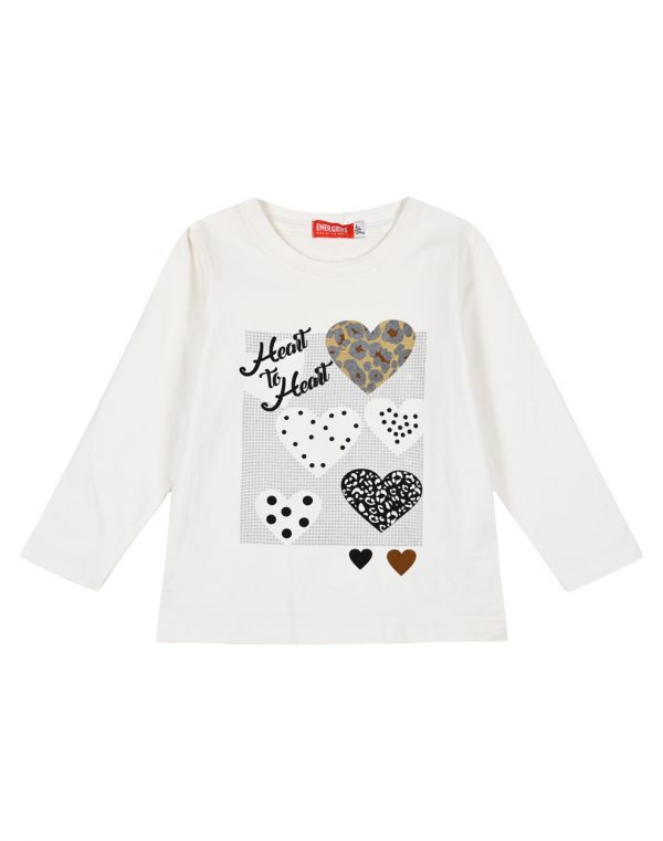 Girl΄s jersey blouse with print