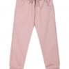 Girl΄s elastic,fleece pants with lurex