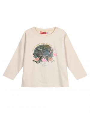 Girl΄s jersey blouse with print