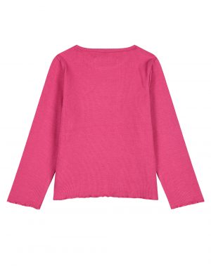 Girl΄s solid colour ribbed blouse