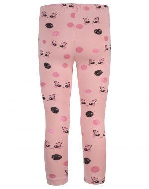 Girl΄s long leggings with all over print