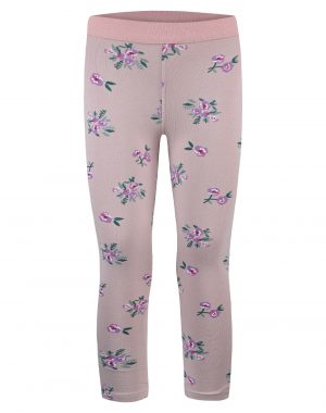 Girl΄s long leggings with floral print