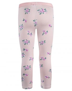 Girl΄s long leggings with floral print