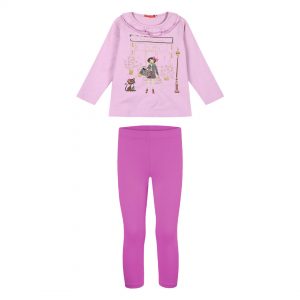 Cotton set with print for girls