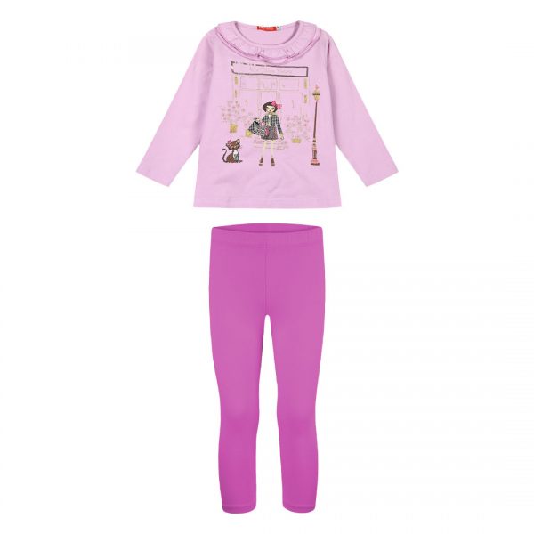 Cotton set with print for girls