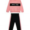 Energiers cotton sweatshirt set with print for girls