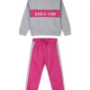 Energiers cotton sweatshirt set with print for girls