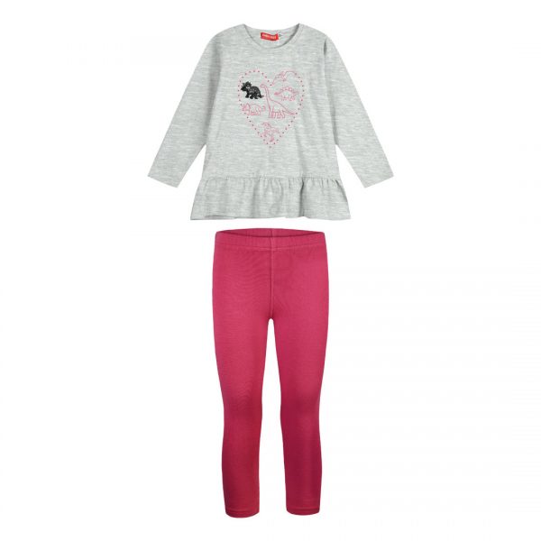 Energiers cotton sweatshirt set with print for girls