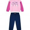 Energiers cotton sweatshirt set with print for girls