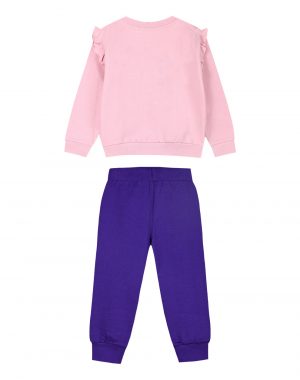 Energiers cotton sweatshirt set with print for girls