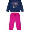 Energiers cotton sweatshirt set with print for girls