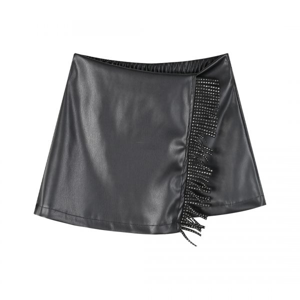 Faux leather skirt for girls