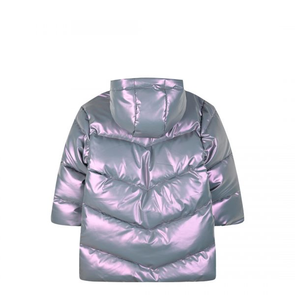 Metallic coat for girls