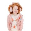 Fleece jacket with print for girls