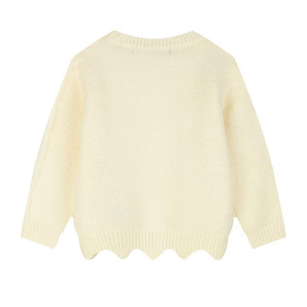 Knit cableknit sweater for girls