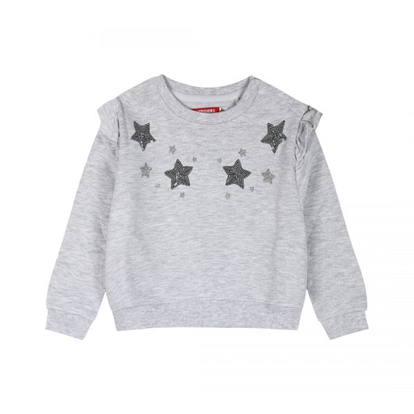 Fleecce sweater with sequins for girls