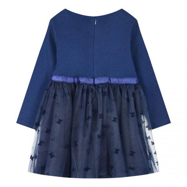 Dress with tulle and rhinestones for girls