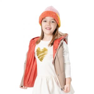 Sleeveless vest jacket for girls